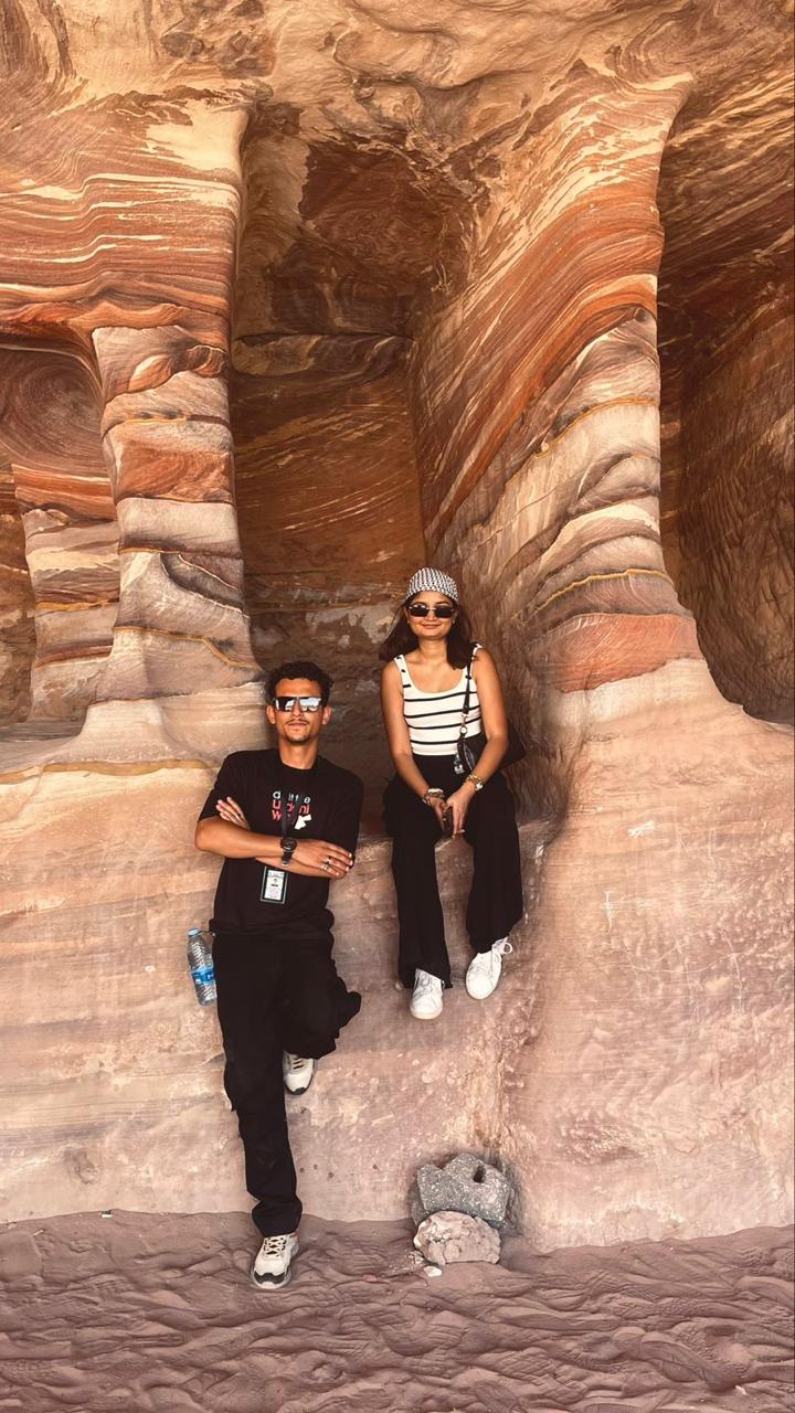 Guests sharing a moment at Petra